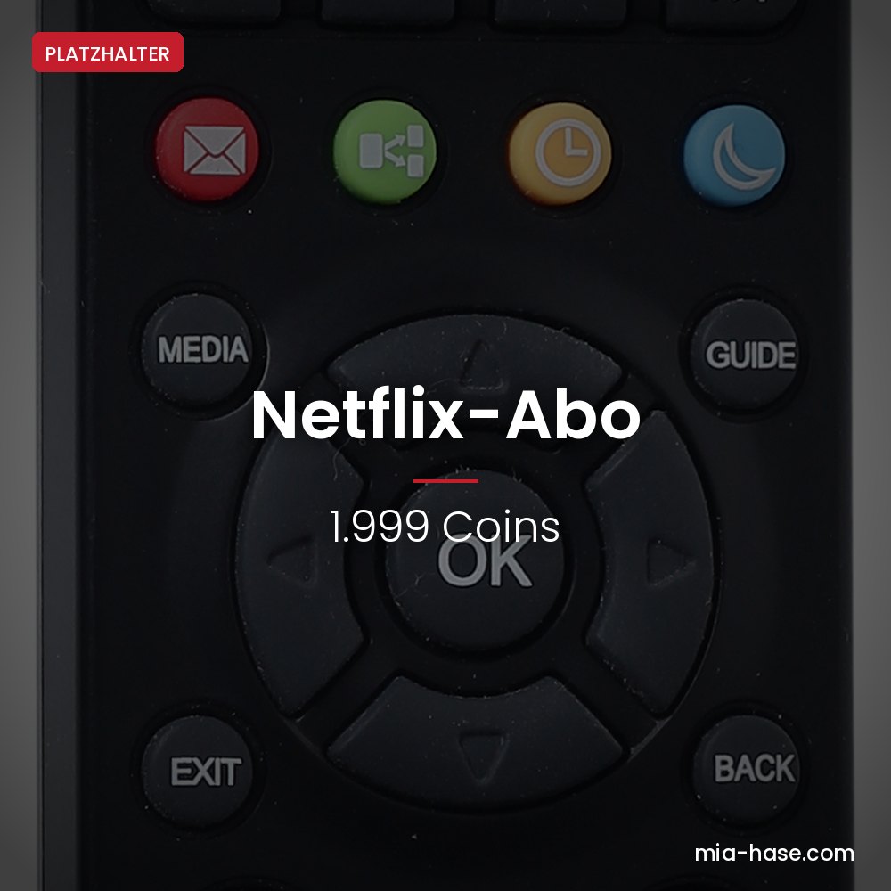 Netflix Abo bezahlen – Netflix-Abo von Mia Hase